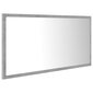 Spogulis vidaXL LED 90, pelēks цена и информация | Vannas istabas spoguļi | 220.lv