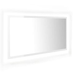 Spogulis vidaXL LED 90, balts цена и информация | Зеркала в ванную | 220.lv