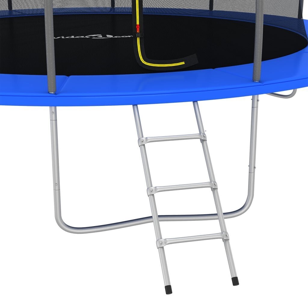 vidaXL batuta komplekts, apaļš, 488x90 cm, 150 kg cena un informācija | Batuti | 220.lv