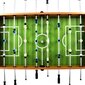 vidaXL galda futbols, 140x74,5x87,5 cm, 60 kg, tērauds, brūns, melns cena un informācija | Galda futbols | 220.lv