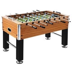 vidaXL galda futbols, 140x74,5x87,5 cm, 60 kg, tērauds, brūns, melns цена и информация | Настольный футбол | 220.lv