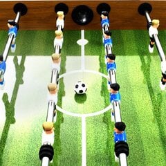 vidaXL galda futbols, 140x74,5x87,5 cm, 60 kg, tērauds, brūns, melns цена и информация | футбольный стол 71 x 37 x 60 см | 220.lv