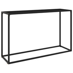 vidaXL konsoles galdiņš, melns, 120x35x75 cm, rūdīts stikls cena un informācija | Žurnālgaldiņi | 220.lv
