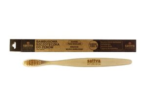Мягкая бамбуковая зубная щетка Sattva Ayurveda, 1 шт. цена и информация | Зубные щетки, пасты | 220.lv