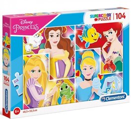 Puzle Clementoni SuperColor Disney Princess, 104 gab. cena un informācija | Puzles, 3D puzles | 220.lv