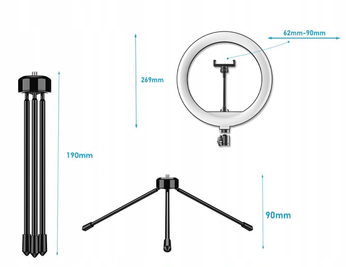 Gredzenveida LED lampa cena un informācija | Apgaismojums fotografēšanai | 220.lv