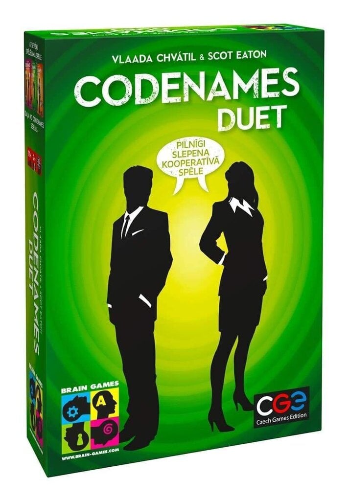 Galda spēle Brain Games Codenames Duet, LV cena un informācija | Galda spēles | 220.lv