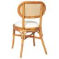 vidaXL virtuves krēsli, 6 gab., gaiši brūns lins cena un informācija | Virtuves un ēdamistabas krēsli | 220.lv
