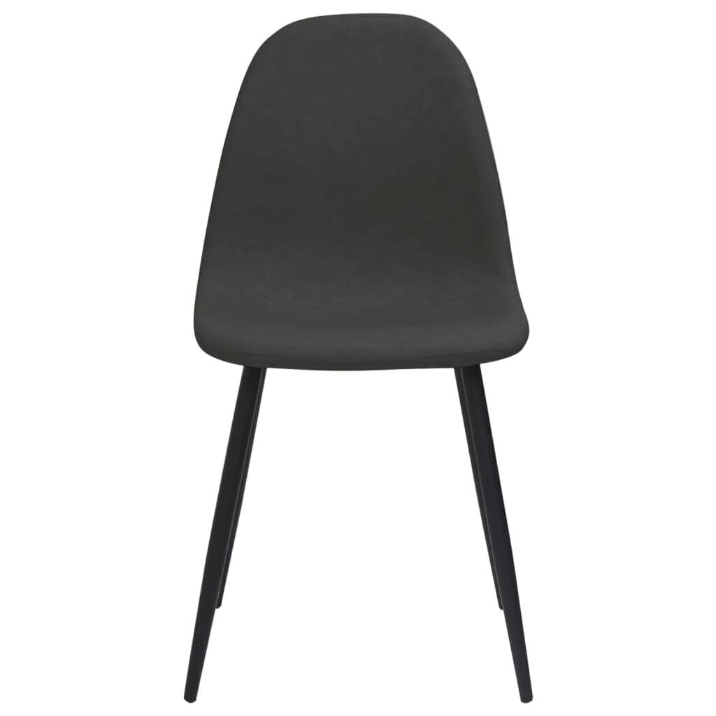 vidaXL virtuves krēsli, 4 gab., 45x54,5x87 cm, melna mākslīgā āda цена и информация | Virtuves un ēdamistabas krēsli | 220.lv