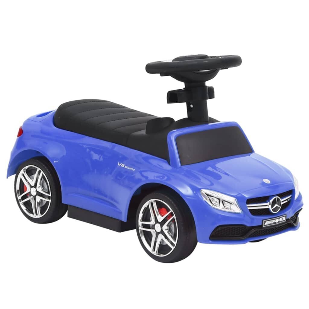 vidaXL stumjams rotaļu auto, Mercedes-Benz C63, zils cena un informācija | Rotaļlietas zīdaiņiem | 220.lv