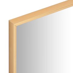 vidaXL spogulis, 40x40 cm, zelta krāsā cena un informācija | Spoguļi | 220.lv