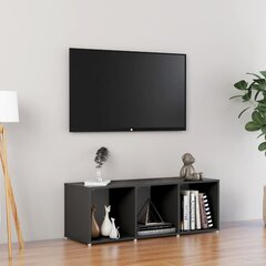 vidaXL TV plaukts, pelēks, 107x35x37 cm, skaidu plāksne cena un informācija | TV galdiņi | 220.lv