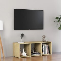 vidaXL TV plaukts, ozolkoka krāsa, 107x35x37 cm, skaidu plāksne цена и информация | Тумбы под телевизор | 220.lv