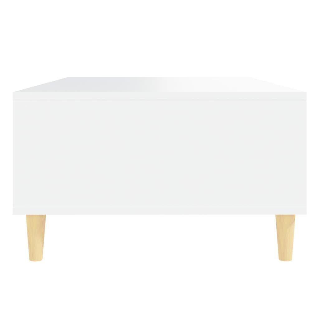 vidaXL kafijas galdiņš, balts, 103,5x60x35 cm, skaidu plāksne cena un informācija | Žurnālgaldiņi | 220.lv