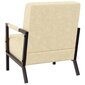 vidaXL atpūtas krēsls, krēmkrāsas mākslīgā āda cena un informācija | Atpūtas krēsli | 220.lv