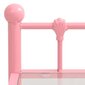 vidaXL naktsgaldiņš, 45x34,5x60,5 cm, rozā metāls, caurspīdīgs stikls cena un informācija | Naktsskapīši | 220.lv
