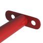vidaXL griešanās stieņi, 3 gab., 125 cm, tērauds, sarkans cena un informācija | Pievilkšanās stieņi | 220.lv