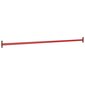 vidaXL griešanās stieņi, 3 gab., 125 cm, tērauds, sarkans цена и информация | Pievilkšanās stieņi | 220.lv