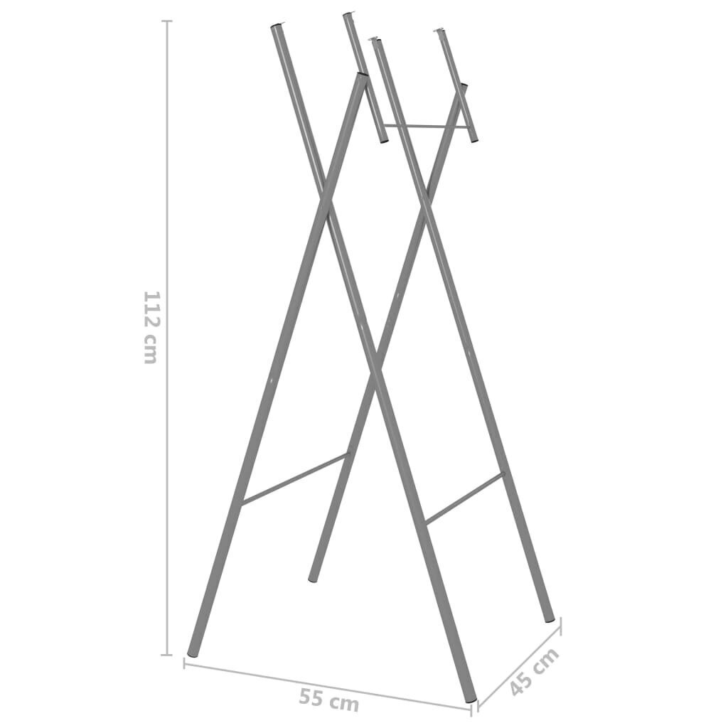 vidaXL salokāmas galda kājas, 45x55x112 cm, cinkots tērauds cena un informācija | Mēbeļu kājas | 220.lv