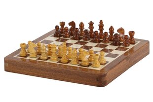 Шахматная доска с деревянными пуговицами и магнитом цена и информация | Настольные игры, головоломки | 220.lv