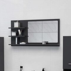vidaXL vannasistabas spogulis, pelēks, 90x10,5x45 cm, skaidu plāksne цена и информация | Шкафчики для ванной | 220.lv