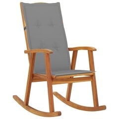Šūpuļkrēsls ar matračiem vidaXL, brūns цена и информация | Кресла для отдыха | 220.lv