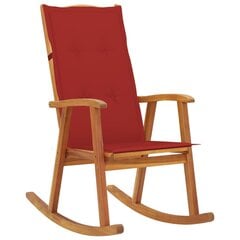 Šūpuļkrēsls ar matračiem vidaXL, brūns цена и информация | Кресла в гостиную | 220.lv