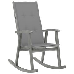 Šūpuļkrēsls ar matračiem vidaXL, pelēks цена и информация | Кресла в гостиную | 220.lv