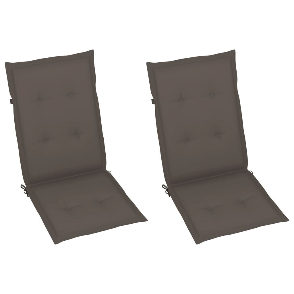 Šūpuļkrēsls ar matračiem vidaXL, pelēks cena un informācija | Atpūtas krēsli | 220.lv