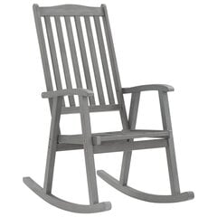 Šūpuļkrēsls ar matračiem vidaXL, pelēks цена и информация | Кресла для отдыха | 220.lv