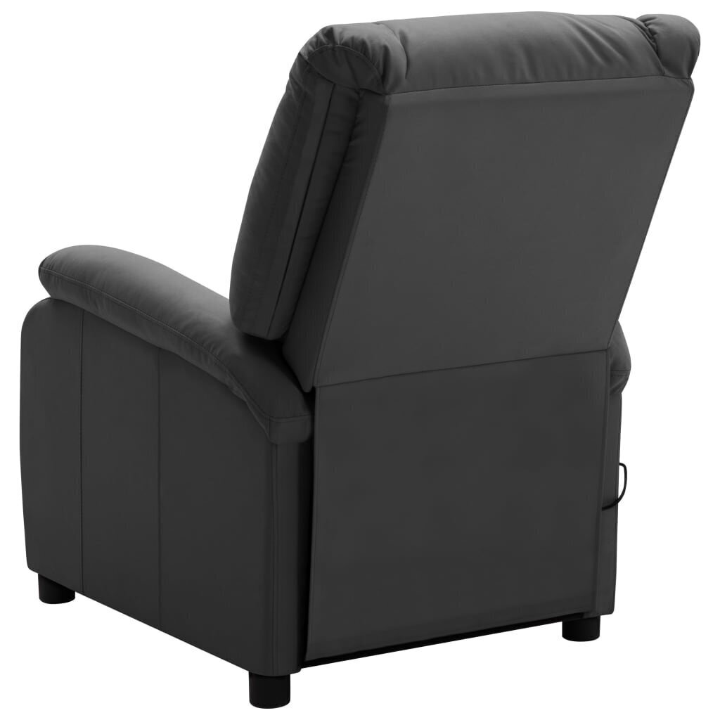 Elektrisks atgāžams masāžas krēsls vidaXL, pelēks cena un informācija | Atpūtas krēsli | 220.lv