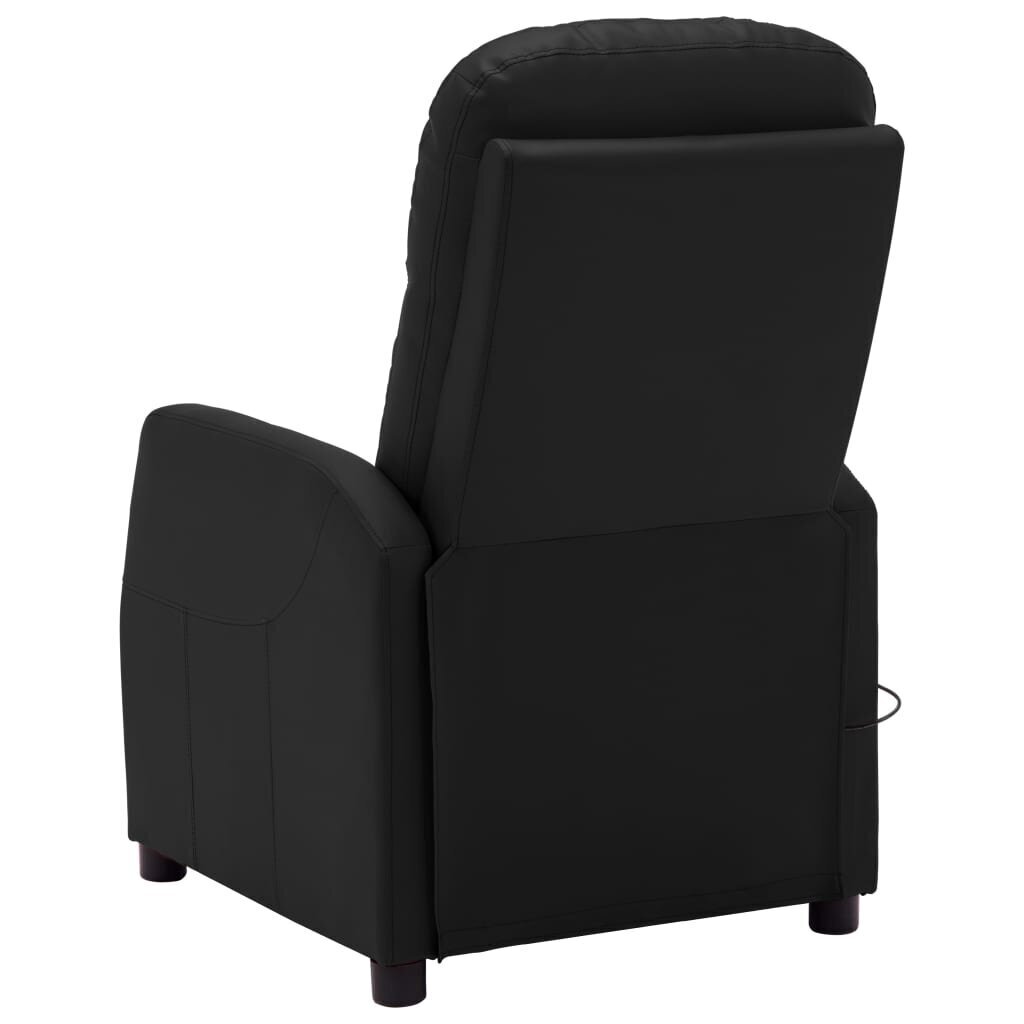 Elektrisks atgāžams masāžas krēsls vidaXL, melns cena un informācija | Atpūtas krēsli | 220.lv