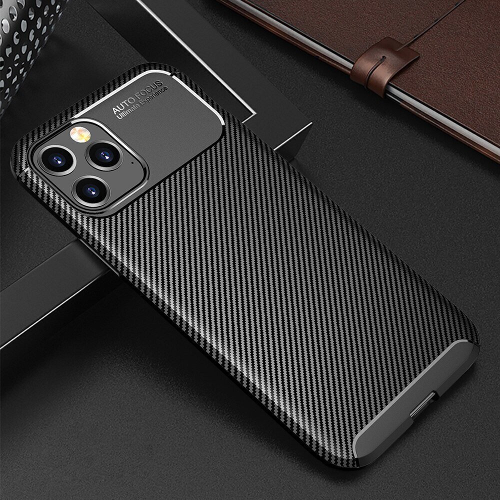 Carbon Elite telefona vāciņš paredzēts Xiaomi 11T / 11T Pro, melns cena un informācija | Telefonu vāciņi, maciņi | 220.lv