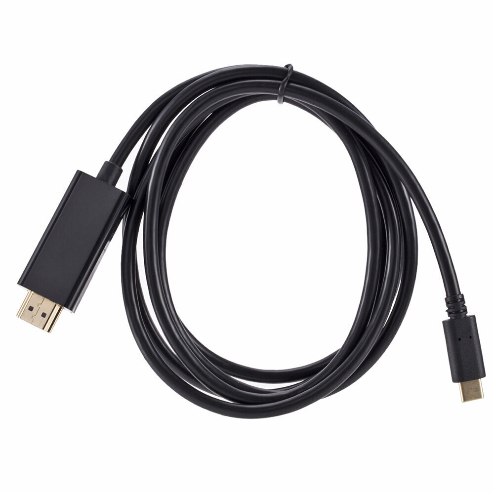 Vads USB type-C uz HDMI 4K*2K 1,8m, melns cena un informācija | Kabeļi un vadi | 220.lv