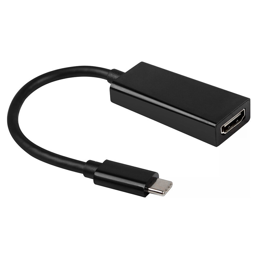 Adapteris USB-C - HDMI 4K*2K 0,25m, melns cena un informācija | Savienotājkabeļi | 220.lv