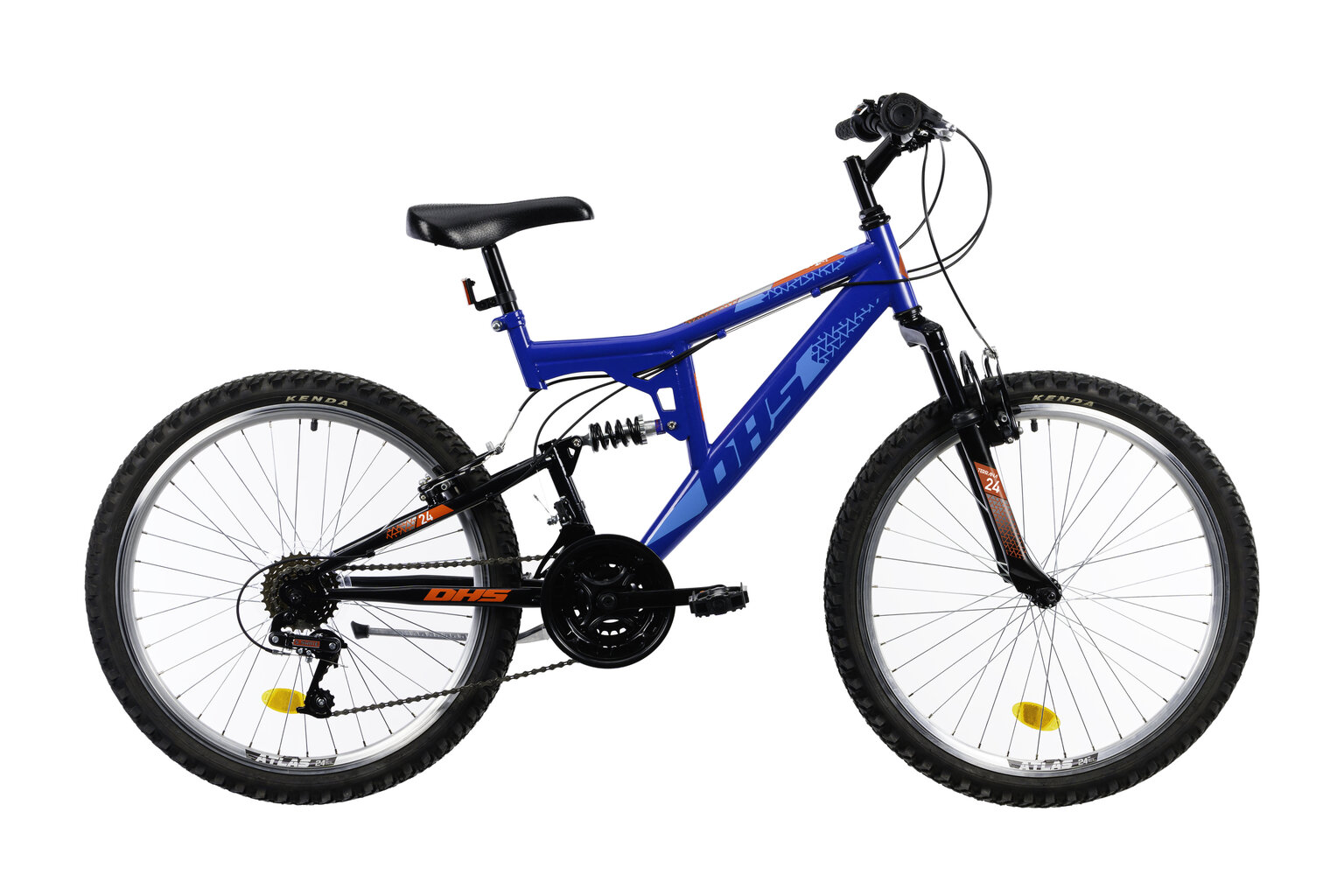 Velosipēds bērniem DHS 2441 24", zils cena un informācija | Velosipēdi | 220.lv