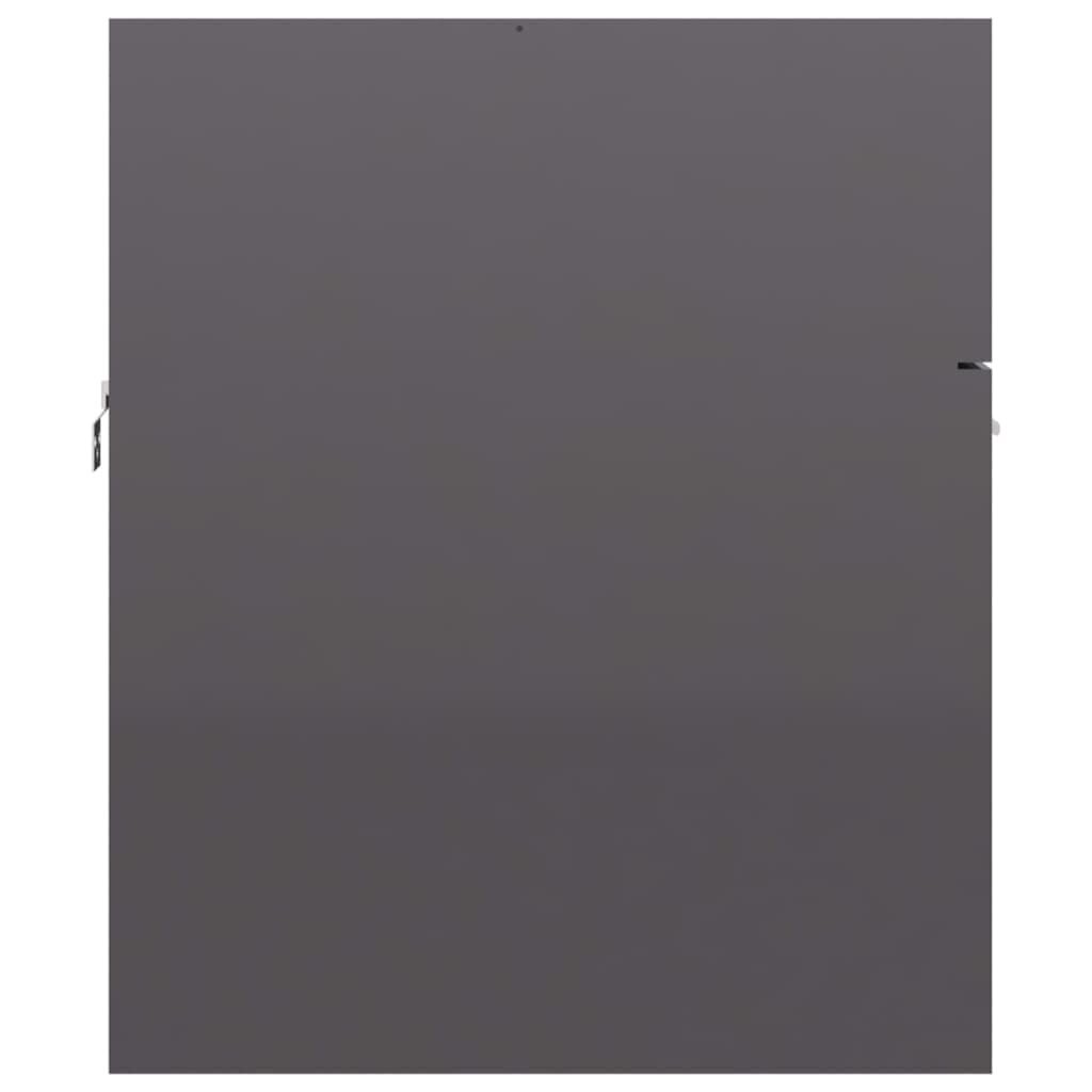 vidaXL izlietnes skapītis, pelēks, 80x38,5x46 cm, skaidu plātne цена и информация | Vannas istabas skapīši | 220.lv