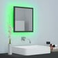 Spogulis vidaXL LED 40, tumši pelēks цена и информация | Vannas istabas spoguļi | 220.lv