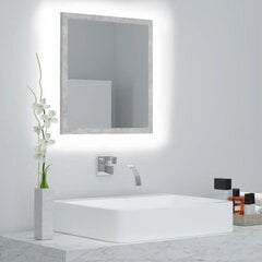 Spogulis vidaXL LED 40, pelēks цена и информация | Зеркала в ванную | 220.lv