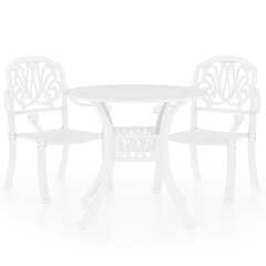 Комплект мебели для бистро, 3 предмета, белый цена и информация | Комплекты уличной мебели | 220.lv