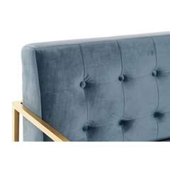 Dīvāns, DKD Home Decor, zils/bronza (128 x 70 x 76 cm) cena un informācija | Dīvāni | 220.lv