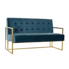 Dīvāns, DKD Home Decor, zils/bronza (128 x 70 x 76 cm) cena un informācija | Dīvāni | 220.lv