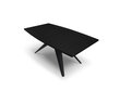 Paplašināms galds Windsor & Co Sky, 200 cm, melns cena un informācija | Virtuves galdi, ēdamgaldi | 220.lv