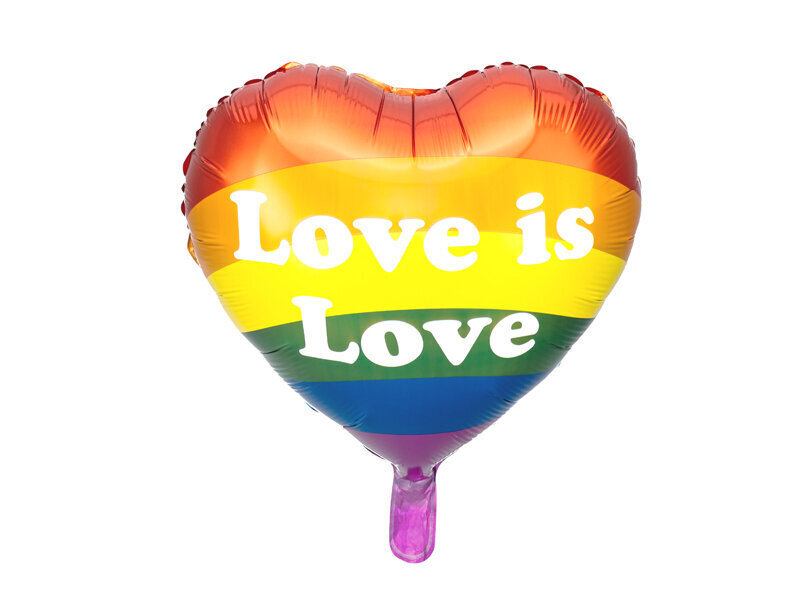 Folijas balons Love is Love, 35cm, mix цена и информация | Baloni | 220.lv