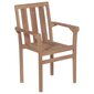 Dārza krēsli vidaXL, 2 gab., krēmbalti matrači цена и информация | Dārza krēsli | 220.lv