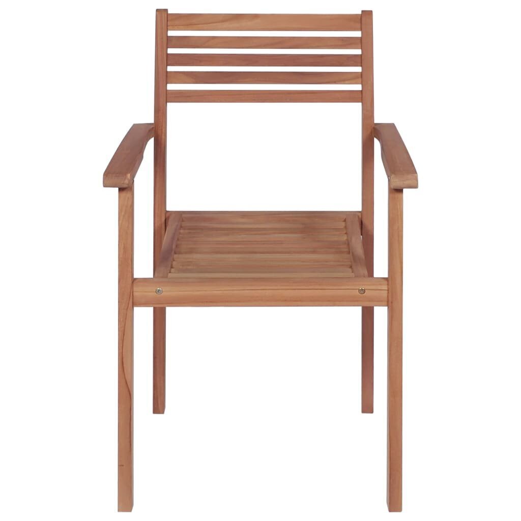 Dārza krēsli vidaXL, krēmbalti matrači, 4 gab. cena un informācija | Dārza krēsli | 220.lv