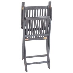 Saliekami āra krēsli ar matračiem vidaXL, 2 gab. цена и информация | Садовые стулья, кресла, пуфы | 220.lv