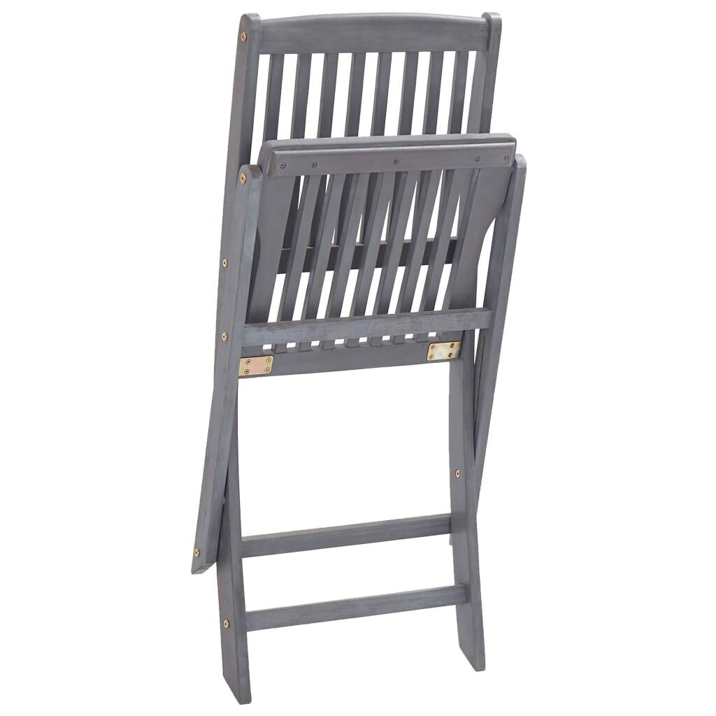 Saliekami āra krēsli ar matračiem vidaXL, 2 gab. цена и информация | Dārza krēsli | 220.lv