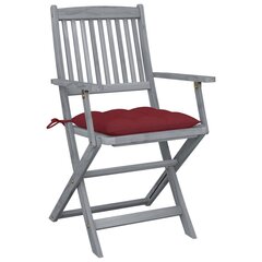 Saliekami āra krēsli ar matračiem vidaXL, 6 gab. cena un informācija | Dārza krēsli | 220.lv