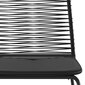 Dārza krēsli vidaXL, 6 gab., melni цена и информация | Dārza krēsli | 220.lv